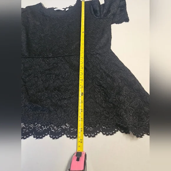 ISAACMIZRAHILIVE! -Elegant Black Lace Women's Top XL - Picture 4 of 6